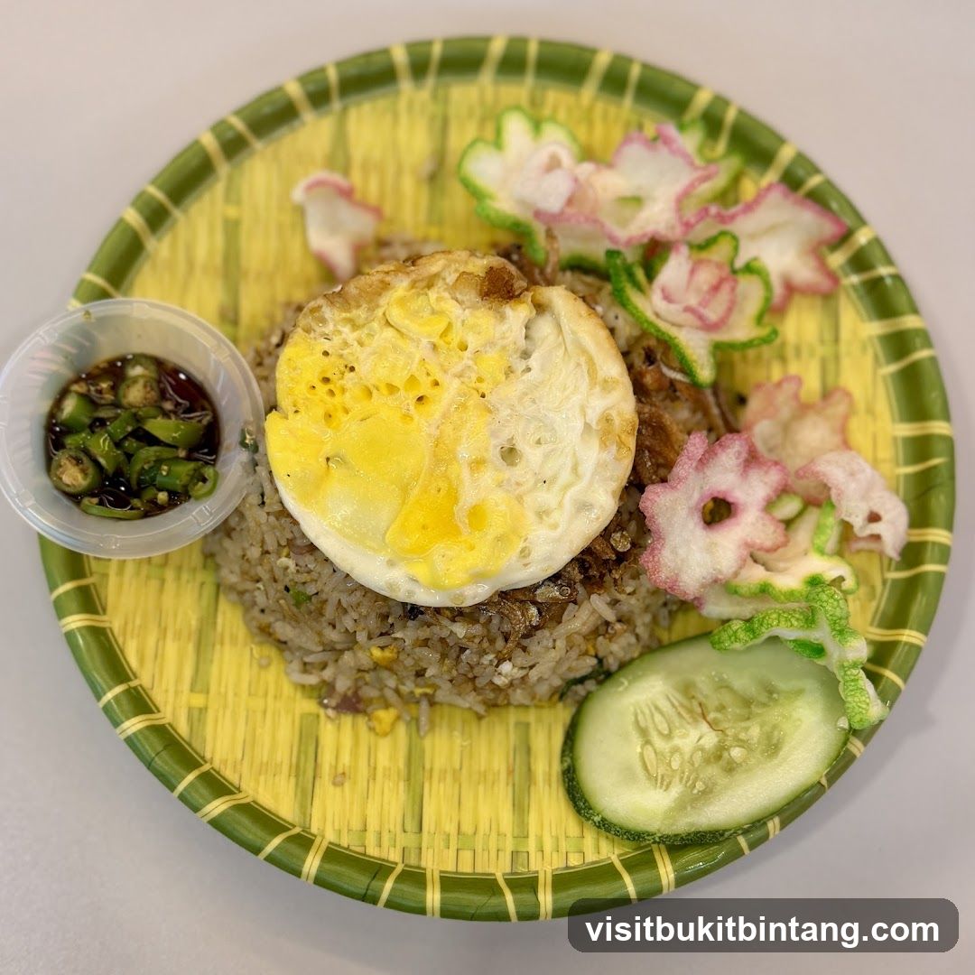 Fried Rice with Egg and Crackers