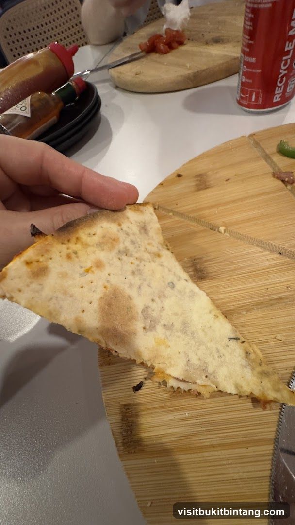 Pizza Slice and Condiments
