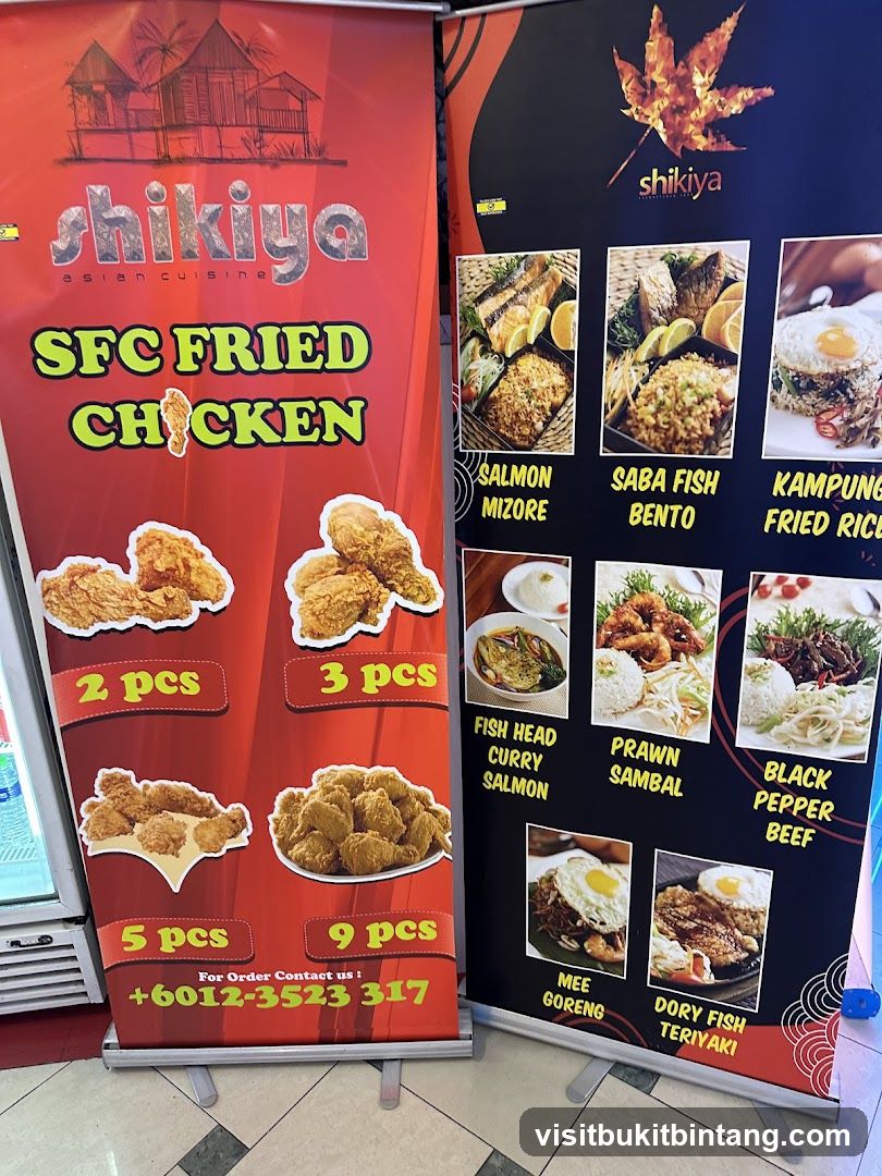 Shikiya Asian Cuisine Menu Boards