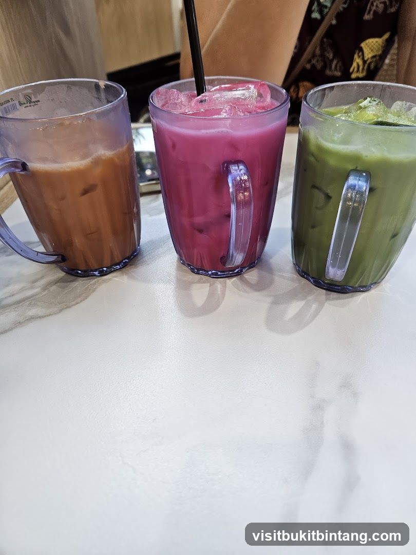 Three Iced Drinks