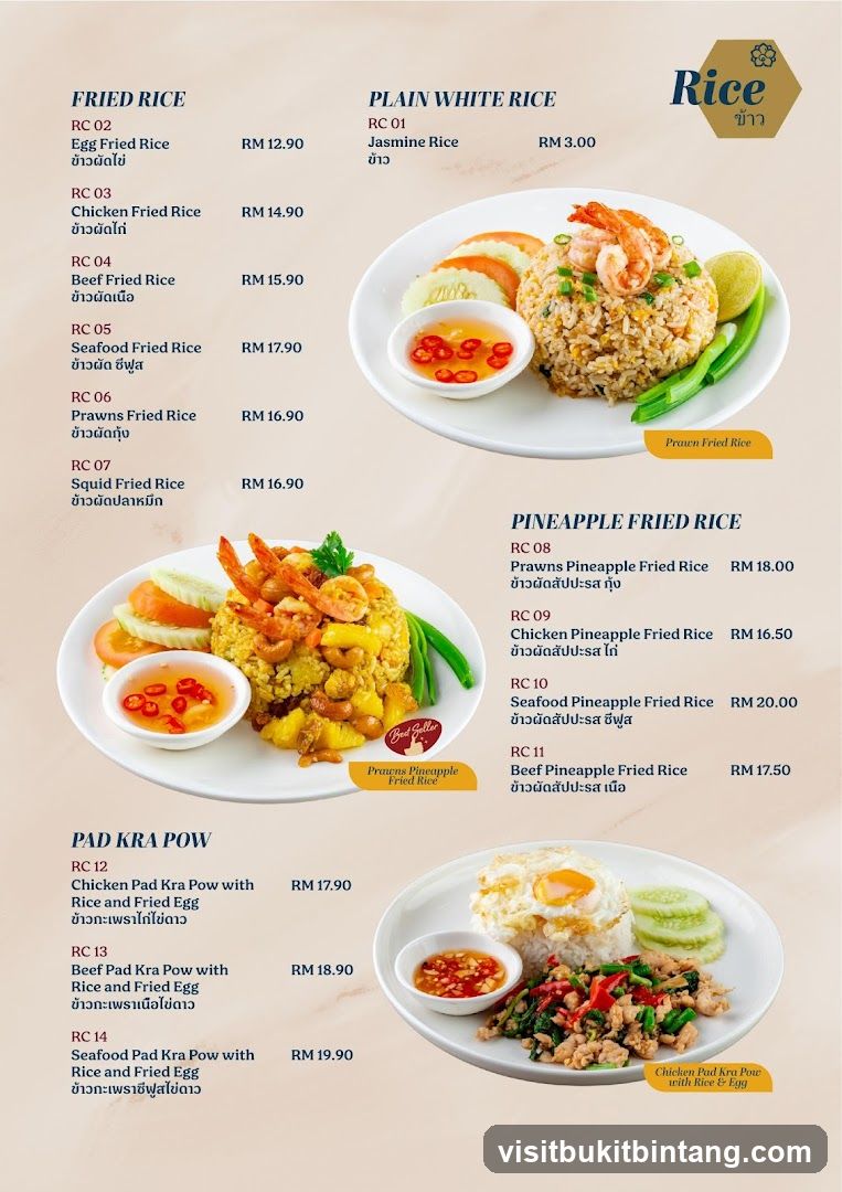 Rice Menu