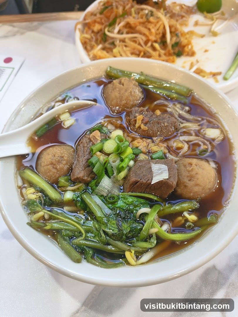 Beef Noodle Soup and Pad Thai