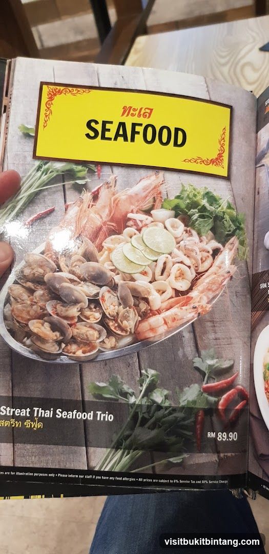 Seafood Menu