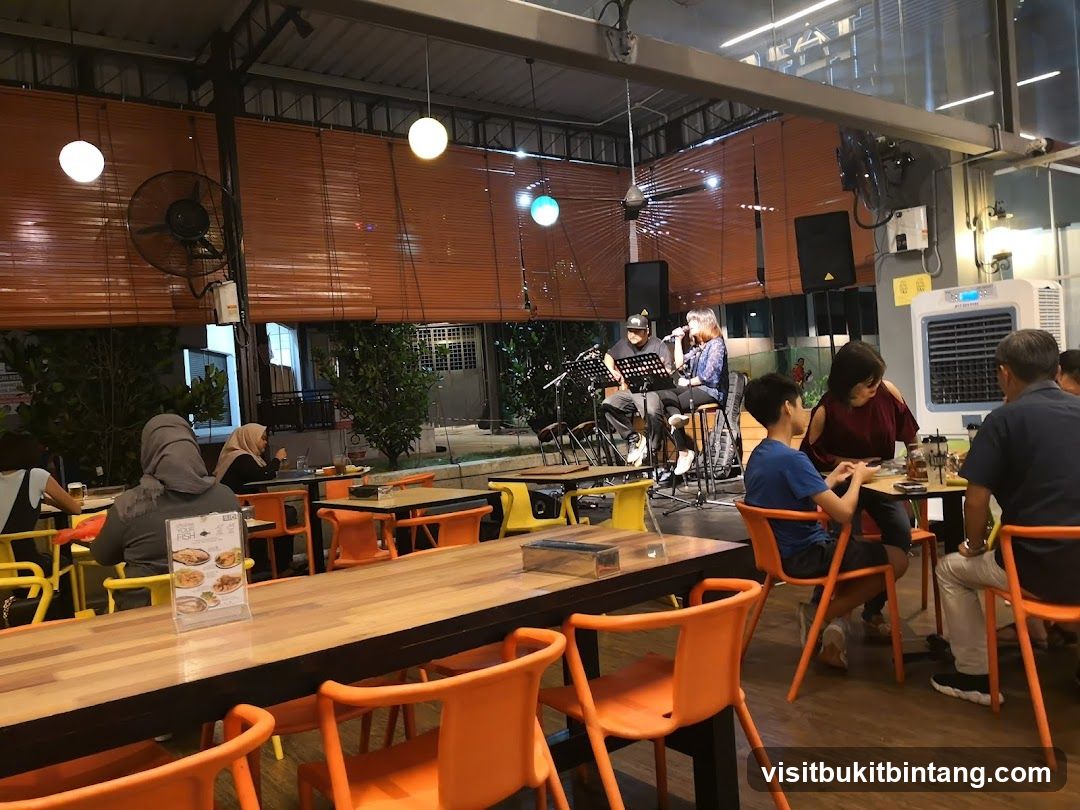 Live Music Performance at an Outdoor Restaurant