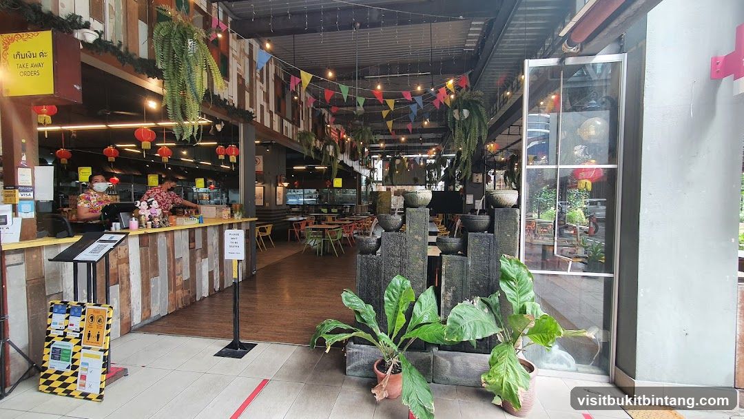 Restaurant Entrance with Decorative Elements