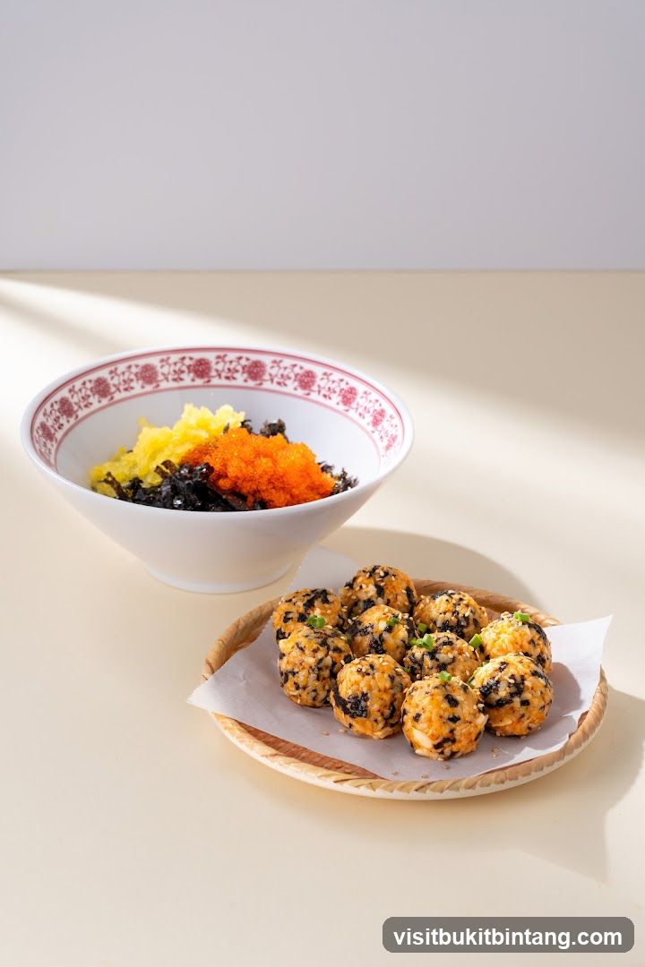 Korean Rice Balls and Bibimbap Ingredients