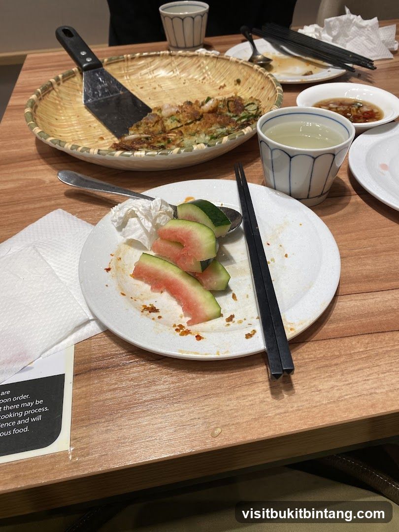 Table after a meal