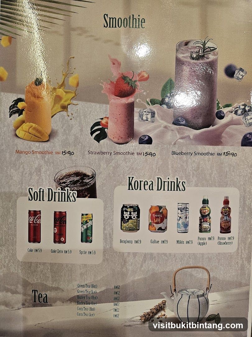 Smoothie, Soft Drinks, Korea Drinks, Tea