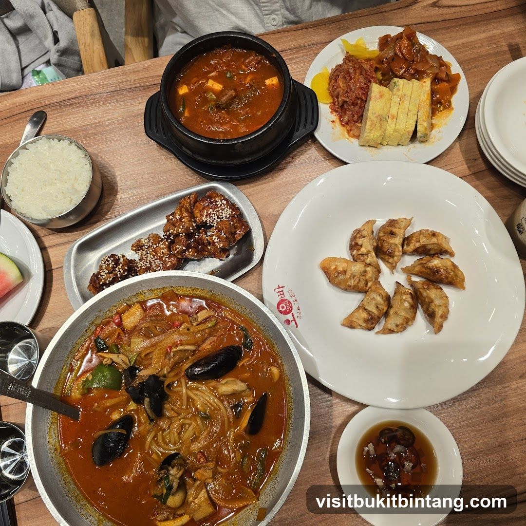 Korean Food Spread
