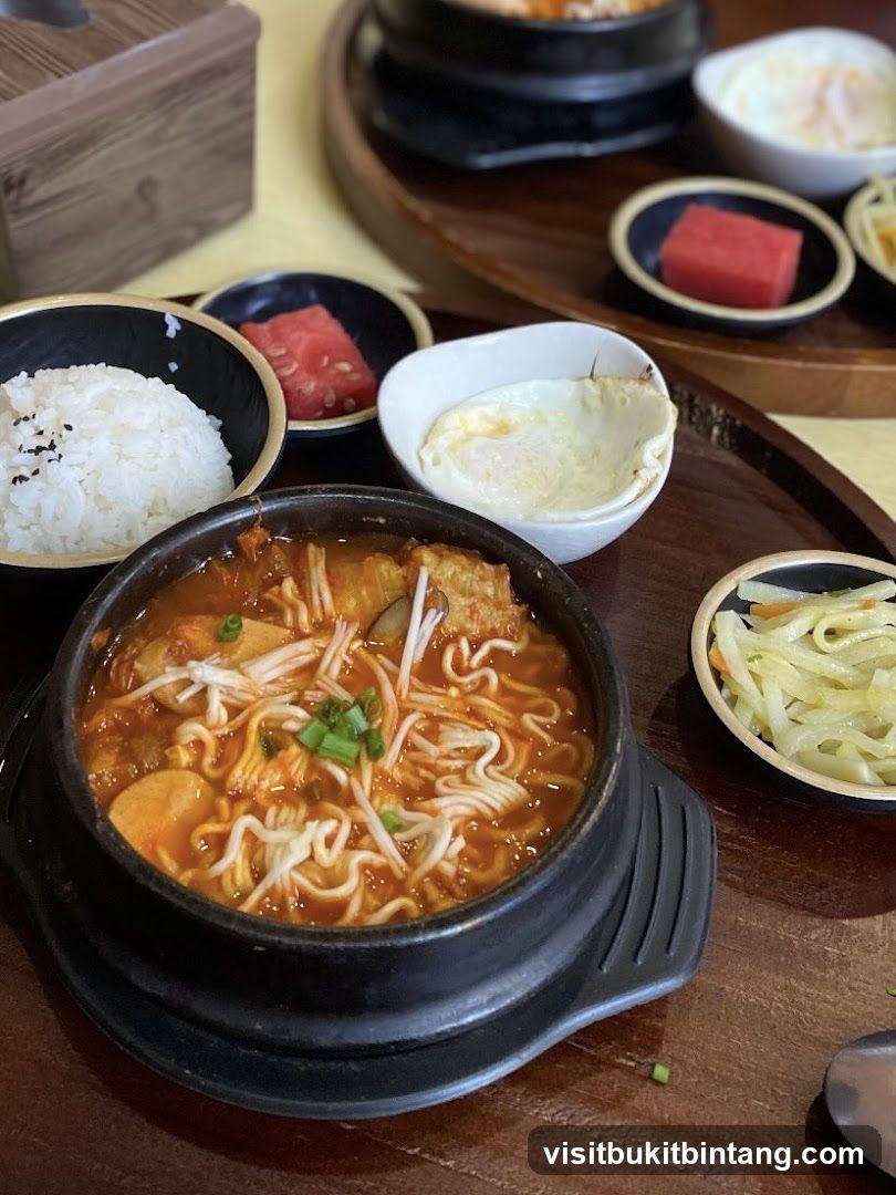 Korean Stew with Side Dishes