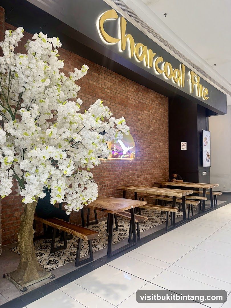 Charcoal Fire Restaurant Seating Area