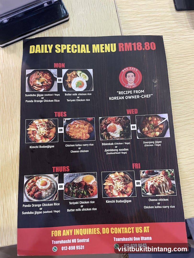 DAILY SPECIAL MENU