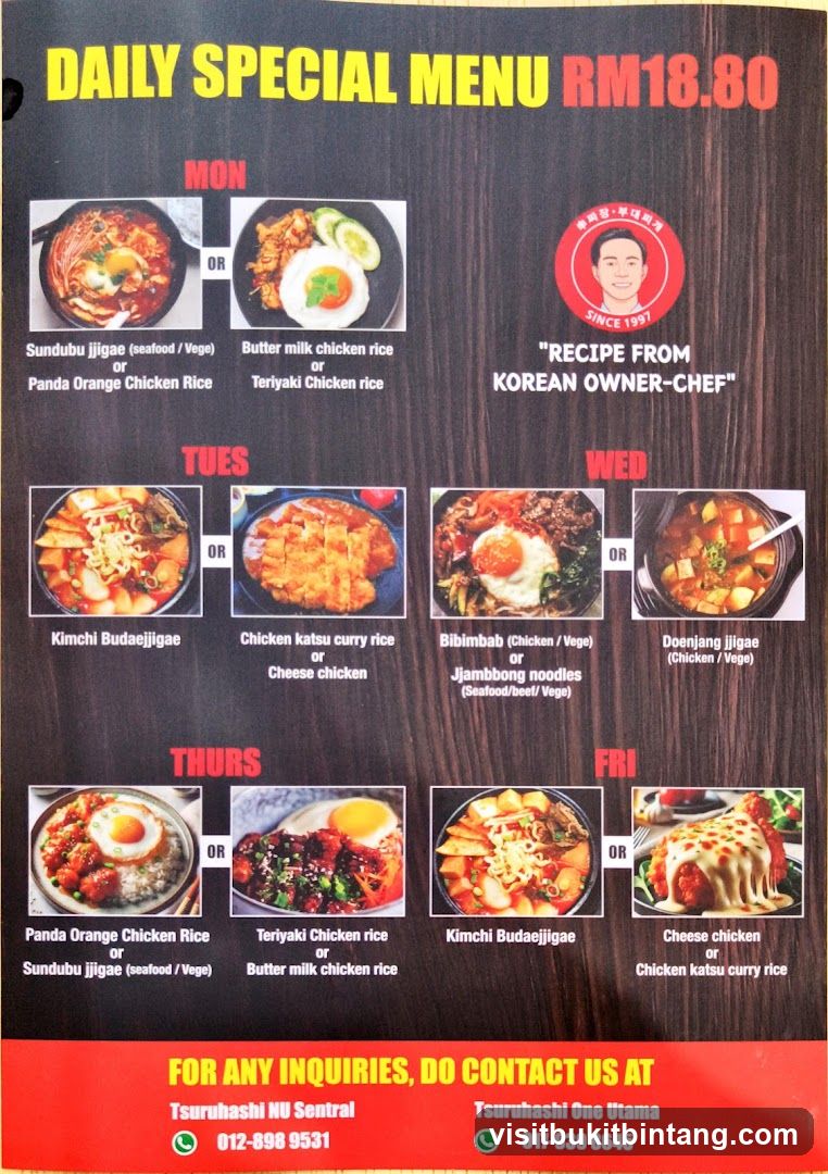 DAILY SPECIAL MENU