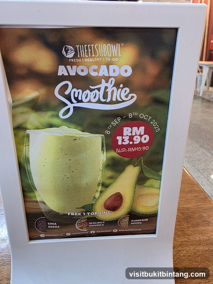 Avocado Smoothie Promotion