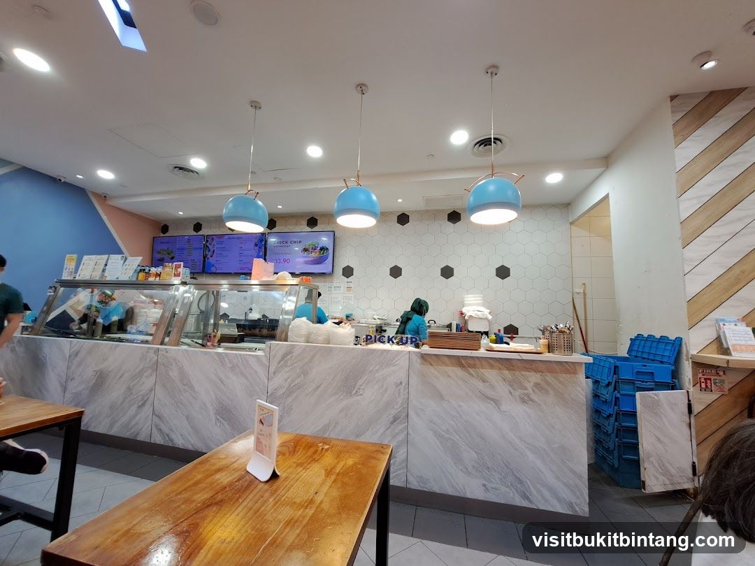 Restaurant Interior with Digital Menus