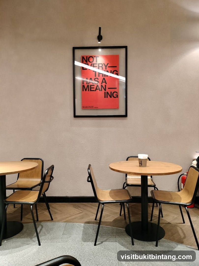 Cafe Interior with Artwork