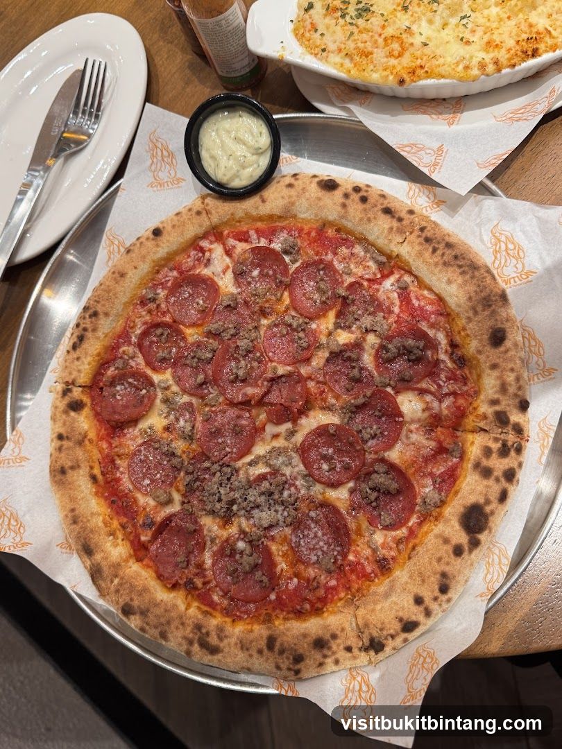 Pepperoni and Sausage Pizza