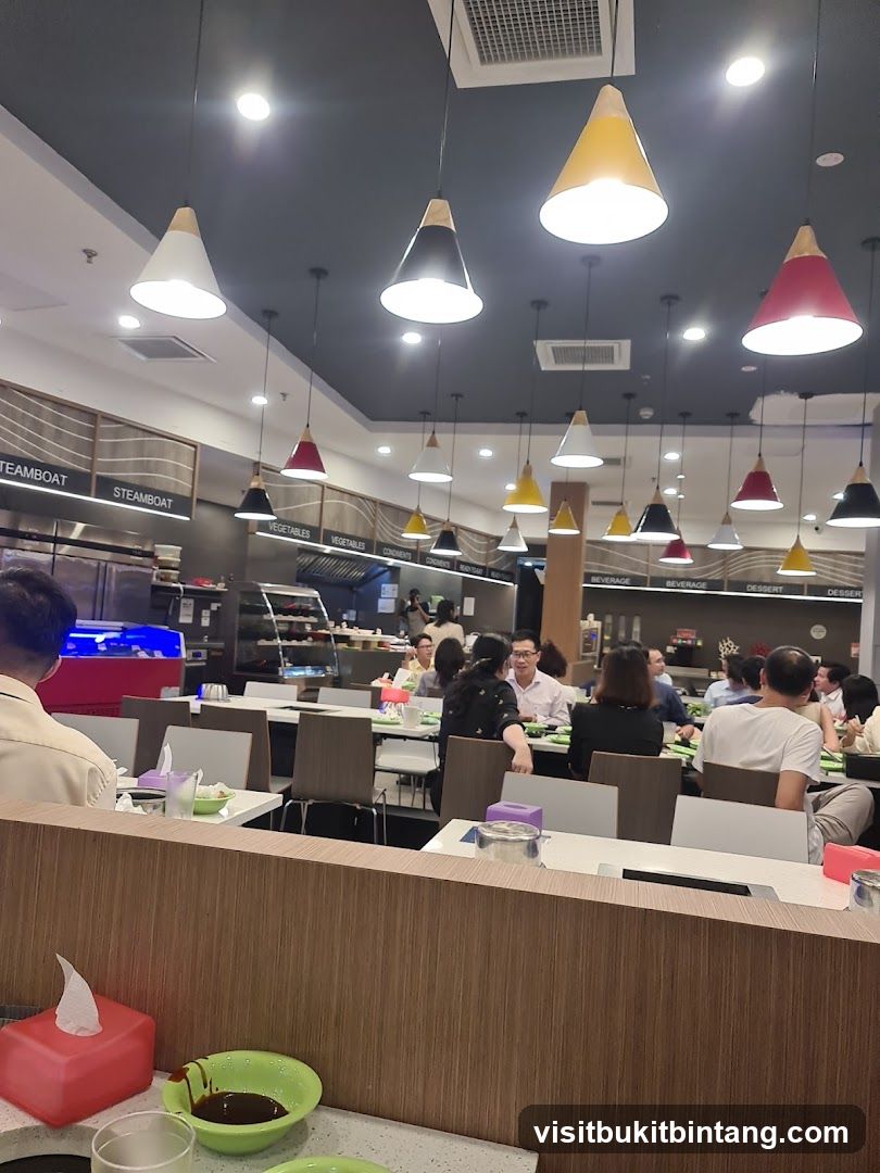 Restaurant Interior with Steamboat Stations