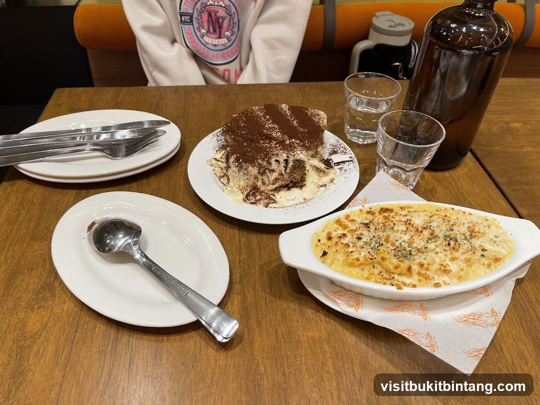 Dessert and Macaroni and Cheese