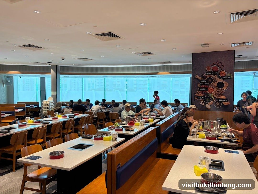 Restaurant Interior with Diners