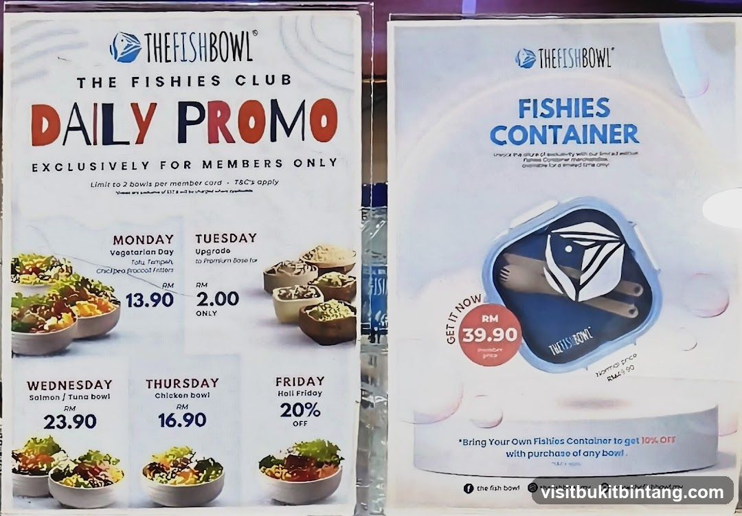 The Fish Bowl Daily Promo and Fishies Container