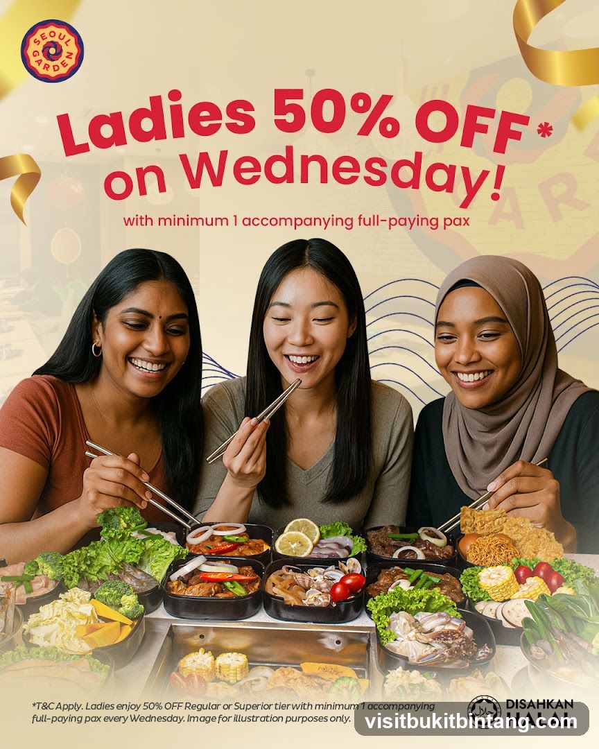 Ladies 50% OFF on Wednesday