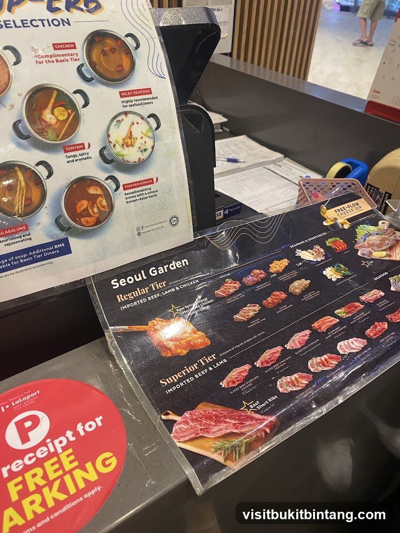 Seoul Garden Menu
