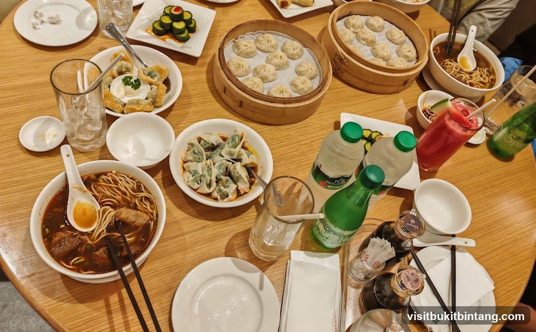 Table with Assorted Chinese Dishes