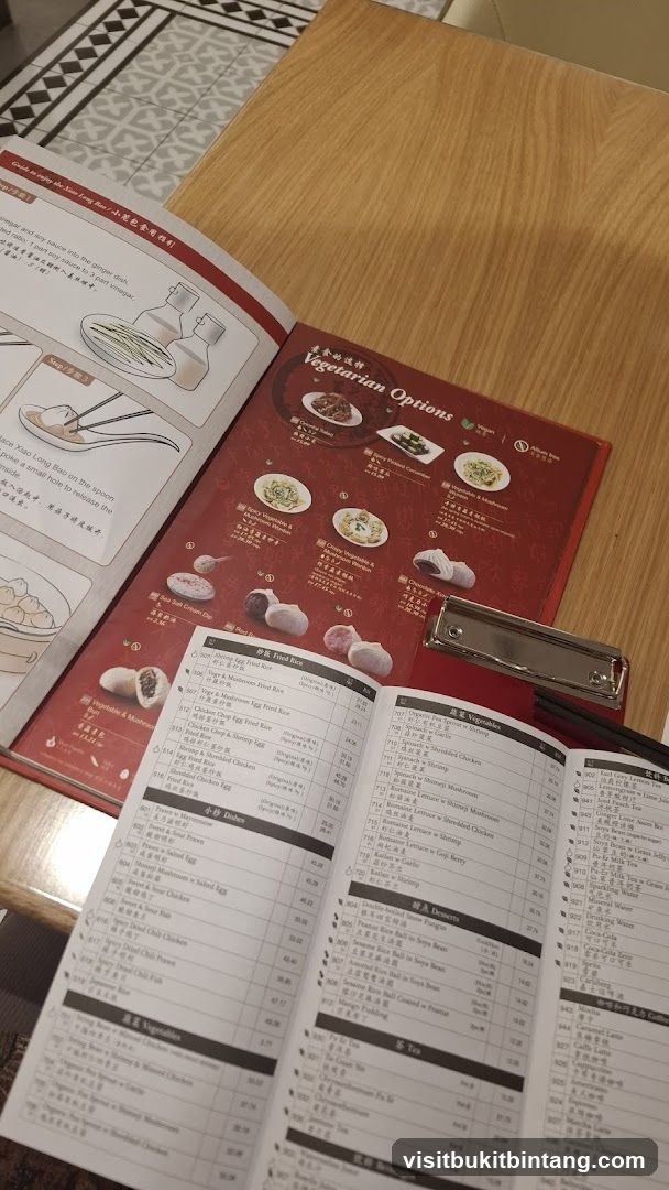 Vegetarian Options and Menu