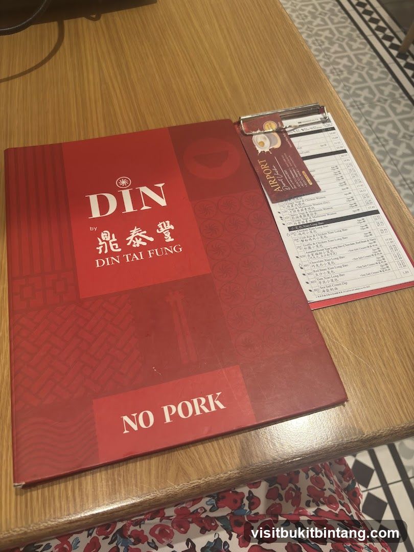 Din Tai Fung Menu