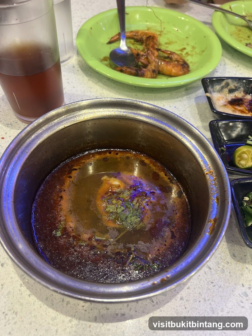 Hot Pot Broth and Shrimp