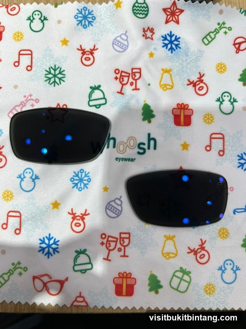 Eyeglass Lenses on Festive Cloth