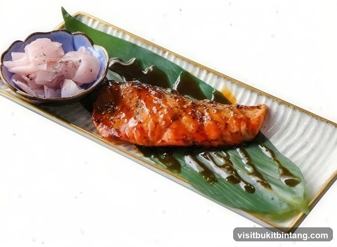 Grilled Salmon with Pickled Onions