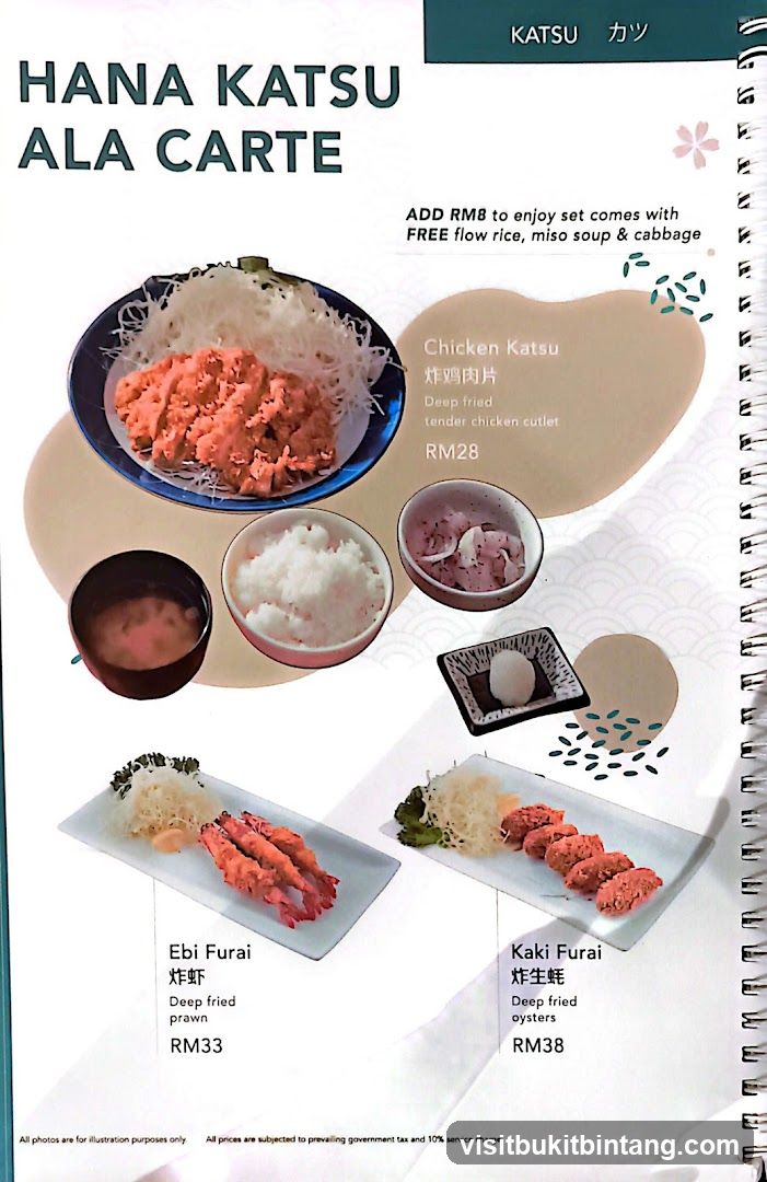 HANA KATSU ALA CARTE