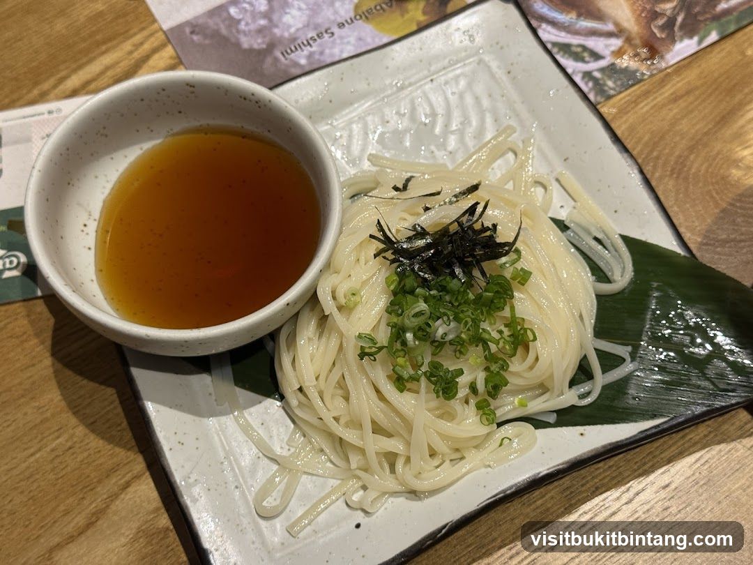Udon Noodles with Dipping Sauce