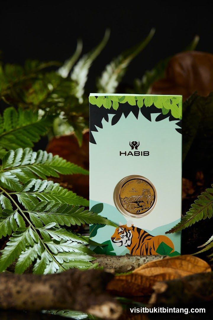 Gold Coin with Tiger Design