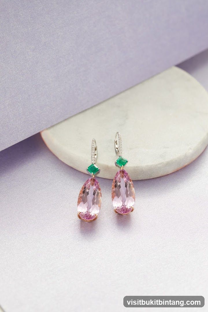 Diamond and Emerald Earrings