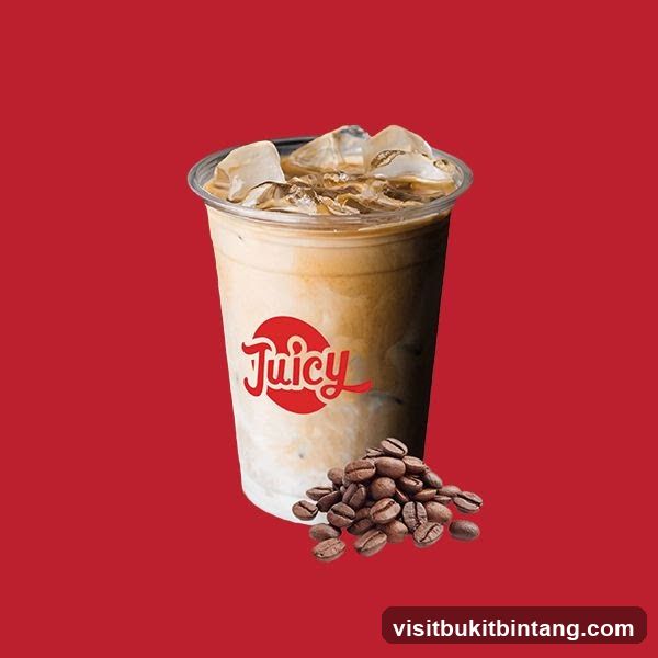 Iced Coffee with Juicy Logo