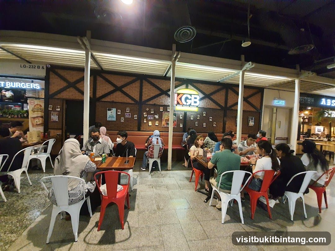Diners at KGB Killer Gourmet Burgers