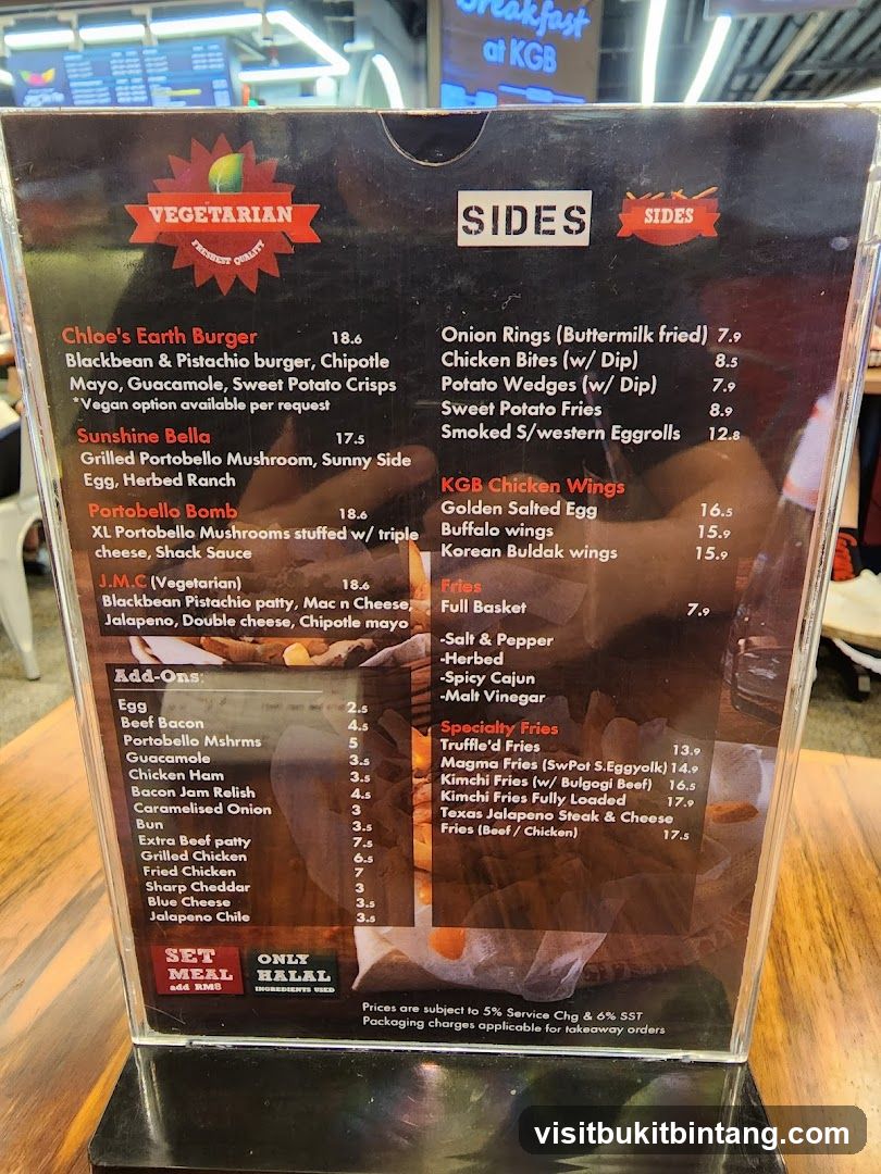 Vegetarian Menu