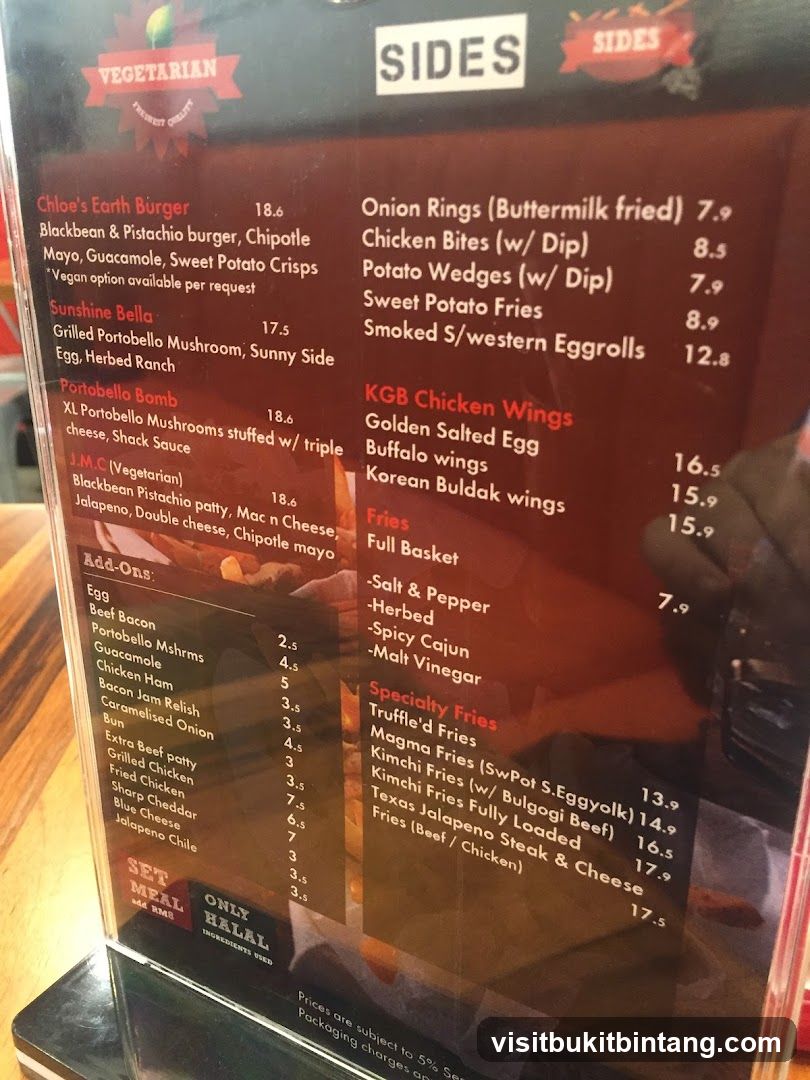 Sides Menu
