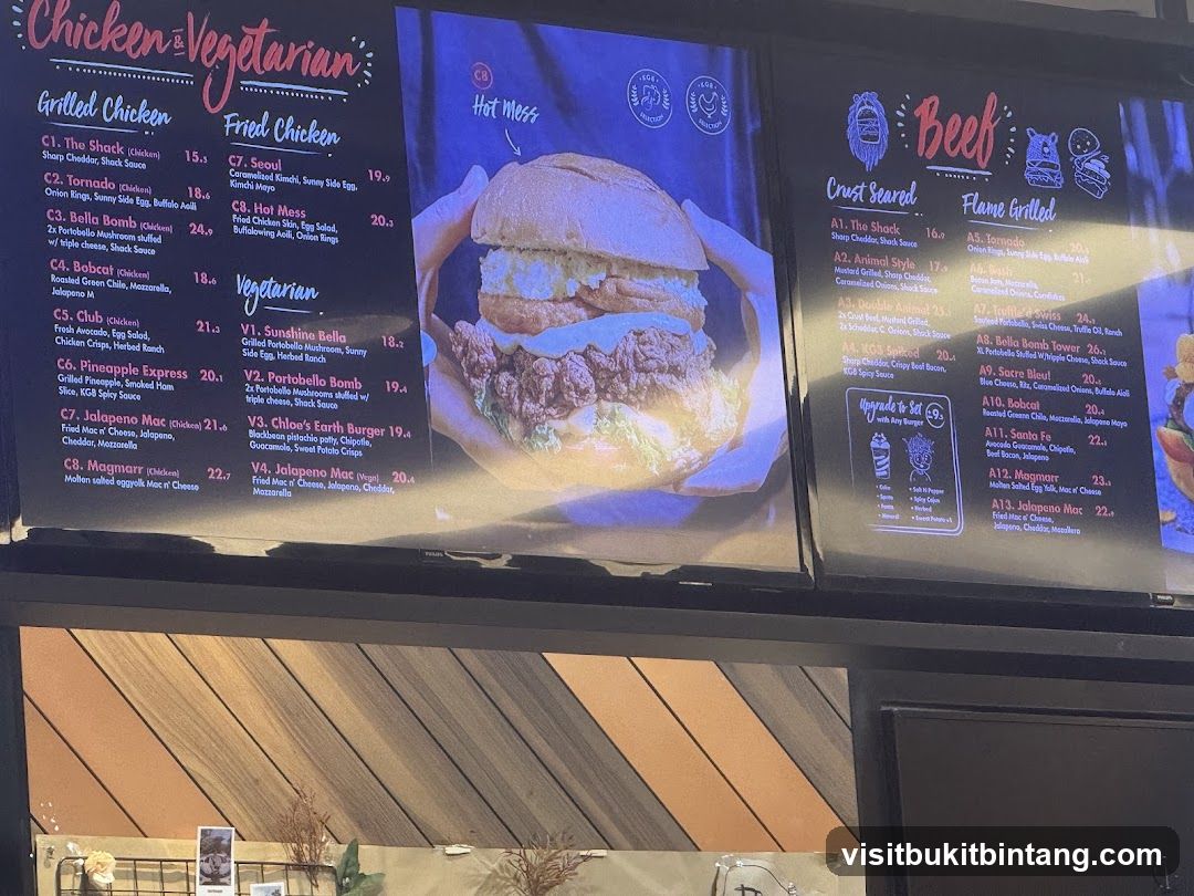 Chicken & Vegetarian & Beef Menu