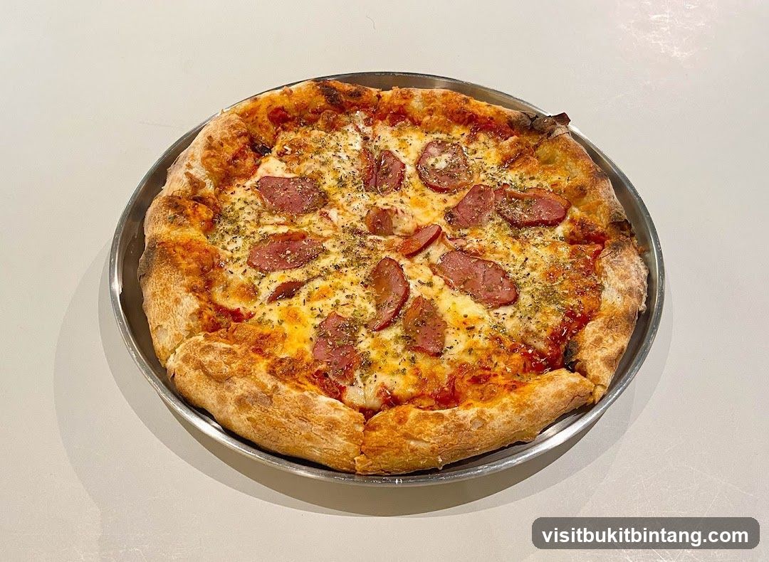 Pizza with Sliced Sausage