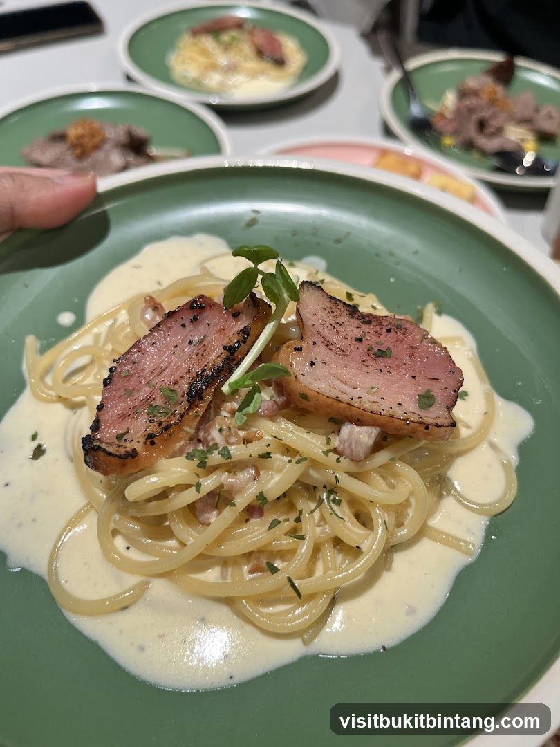 Spaghetti Carbonara with Bacon