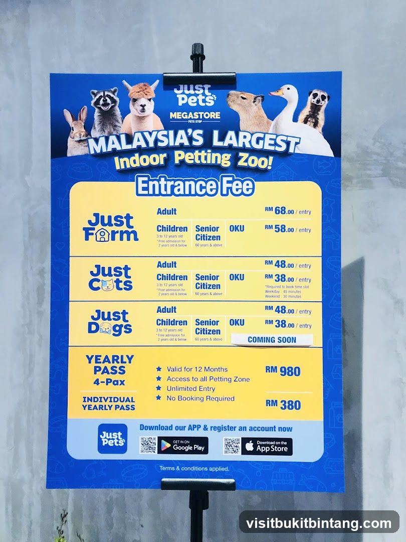 Just Pets Megastore Entrance Fee