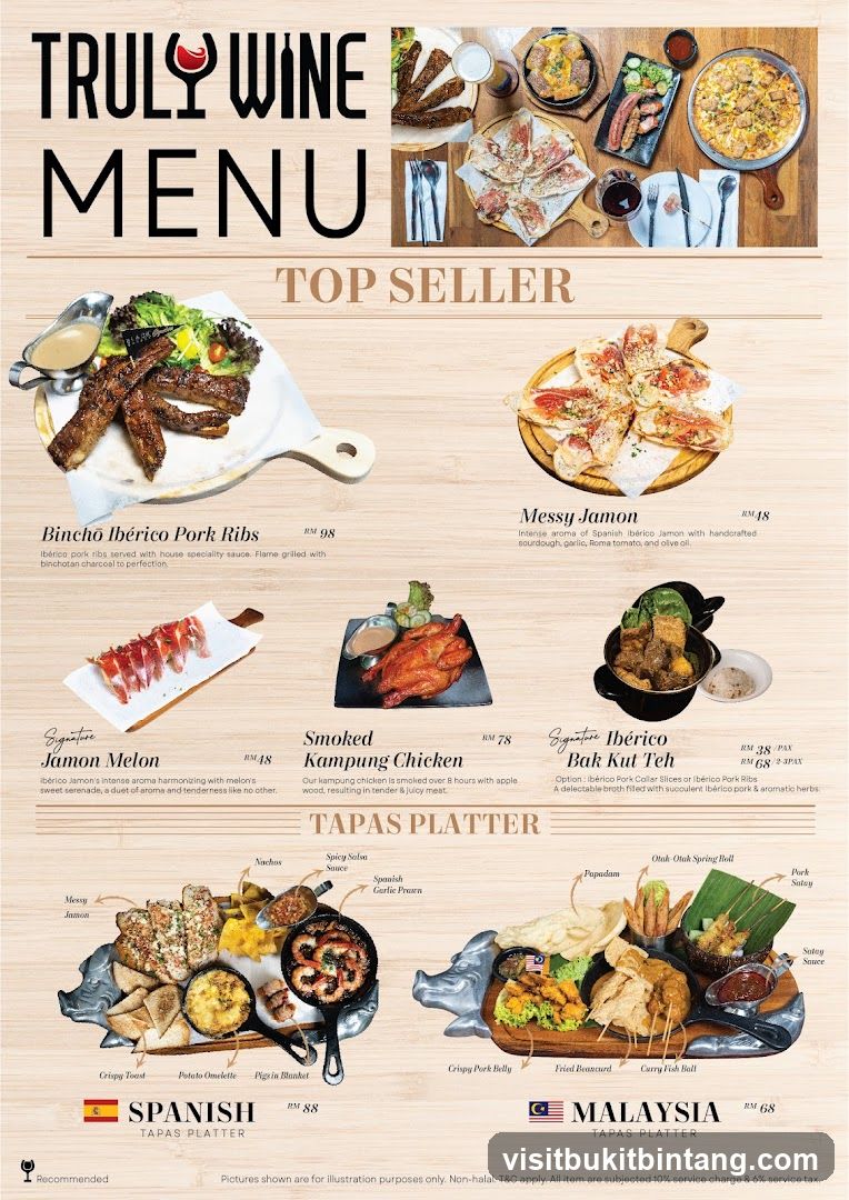 TRULY WINE MENU TOP SELLER