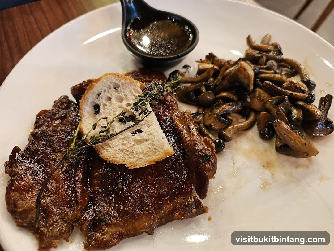 Steak with Mushrooms