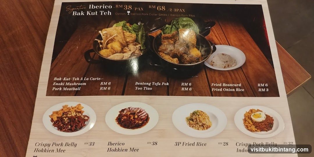 Signature Iberico Bak Kut Teh Menu