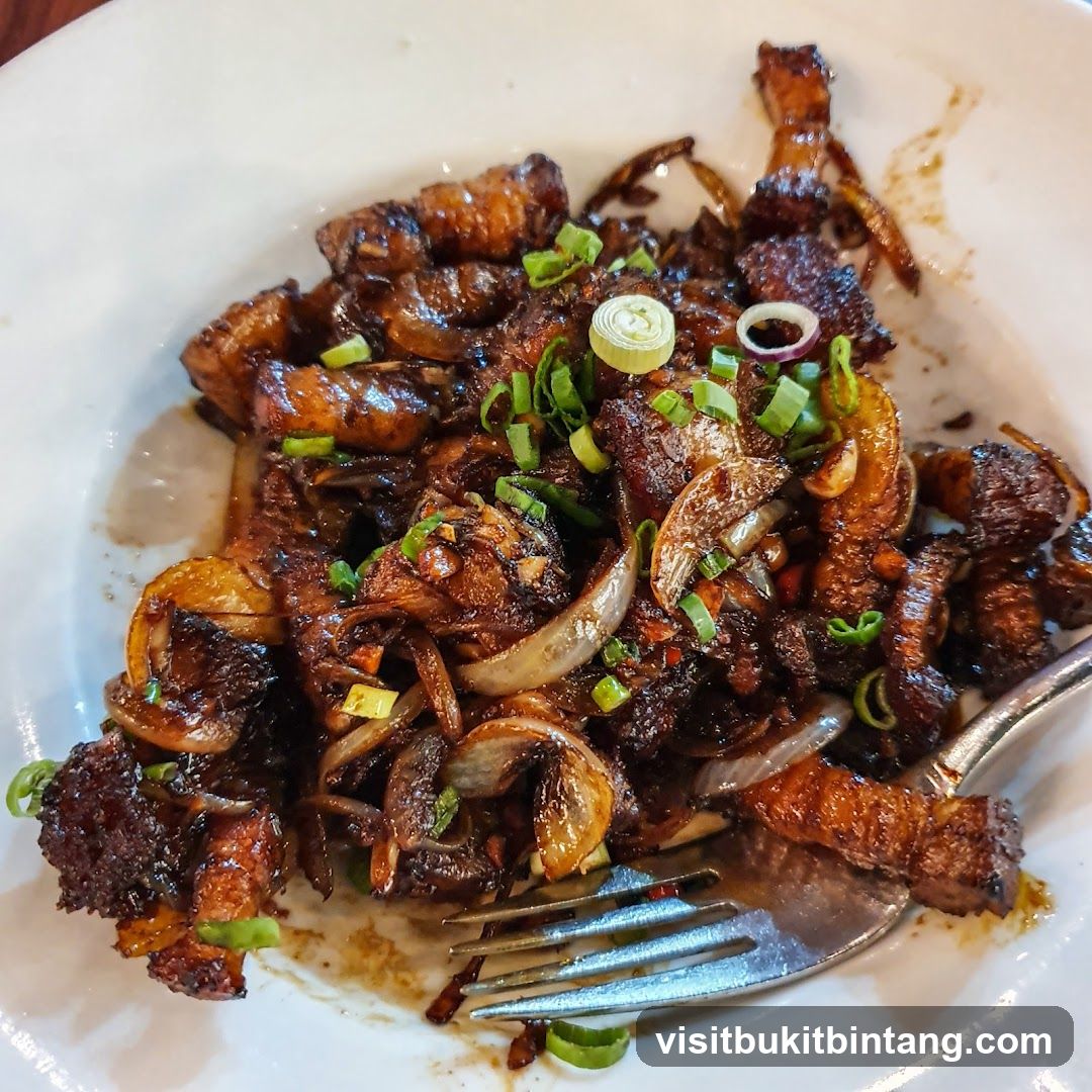 Stir-fried Pork Belly with Onions
