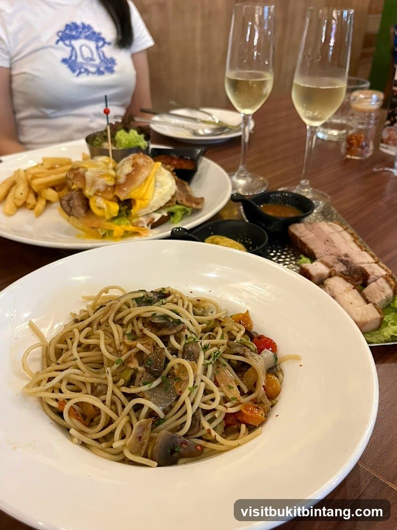 Diners Enjoying a Meal